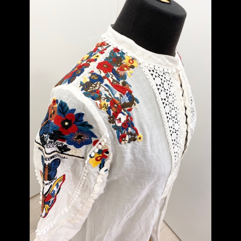 Embroidery Flora top  M